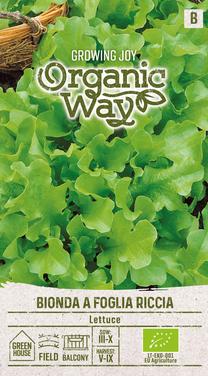 Семена Organic Way, салат Bionda A Foglia Riccia, 2 г