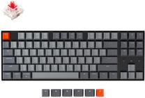 Vadu spēļu tastatūra Keychron K8 HS TKL Gaming Gateron Red, DE, melna krās.