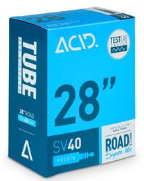 Dviračių padangų kamera ACID Road Super Lite TUBE207, guma, juoda sp., 28"