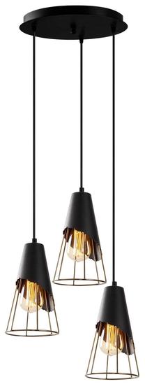 Valgusti rippuv Opviq Sivani Tel MR - 962 892OPV1828, E27, 3 x 40 W, must v. / must v.