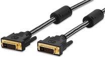 Vads Ednet DVI-D male, DVI-D male, 2 m, melna krās.