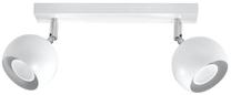 Valgusti kohtvalgusti Sollux Oculare 2 SL.0438, GU10, 2 x 40 W, valge v. / valge v., 10 x 10 cm