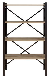 Pastatoma lentyna Kalune Design Merkel 541HDL1303, juoda sp./riešuto sp., 148.5 cm x 30.1 cm x 90 cm