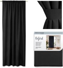 Nakts aizkari Restilo Oxford Pleat, melna krās., 140 cm x 250 cm