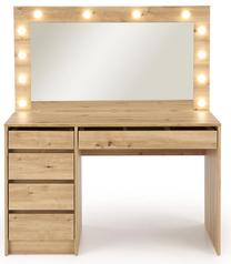 Kosmetinis staliukas Hollywood, artisan oak sp., 140 cm x 55 cm x 120 cm