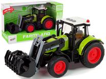 Žaislinis traktorius Lean Toys Farmland 12115, 1:16, juoda sp./žalia sp.