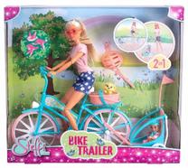 Кукла с аксессуарами Simba Steffi Love Bike Trailer, 29 см, многоцветный
