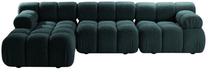 Modulinė sofa Micadoni Bellis, turkio sp., kairinė, 282 x 155 cm x 70 cm
