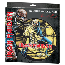 Pelės kilimėlis Subsonic Iron Maiden Piece Of Mind, 30 cm x 30 cm x 0.3 cm, juoda sp./geltona sp.