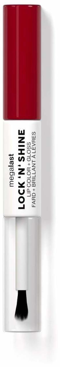 Lūpų dažai Wet N Wild MegaLast Lock 'N' Shine Lip Color + Gloss, 4 ml, red-y for me