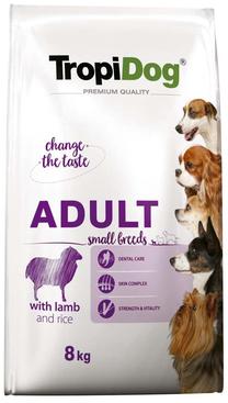 Kuiv koeratoit TropiDog Premium Adult Small, lambaliha/riis, 8 kg