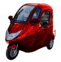 Электрический трехколесный мопед - скутер T414 Comfort, 45000 мАч, 1 кВт, красный цв.