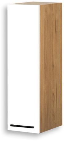 Viršutinė virtuvinė spintelė Bodzio Bellona KBE20GP-BI/DSC Right, ąžuolo sp./balta sp., 31 cm x 20 cm x 72 cm