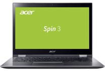 Sülearvuti Acer Spin 3 SP314-51 NX.GUWEL.009, Intel® Core™ i3-7020U Processor (3 MB Cache, 2.30 GHz), 4 GB, 128 GB, 14 ", Intel HD, hõbe v., EN, Windows