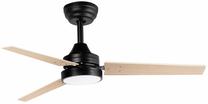Griestu ventilators ar lampu Jata JVTE4250, 24 W, 1 gab., melna krās.