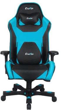 Spēļu krēsls Clutchchairz Throttle Bravo Premium, 50 x 42 x 47 - 57 cm, zila krās./melna krās.