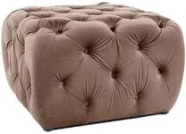 Pufas Sophia Velvet Bluvel 40, tamsiai smėlinė sp., 61 cm x 61 cm x 41 cm