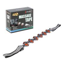 Kūno masažuoklis HMS Massage Tape MS02, 100 cm x 7 cm, raudona sp./pilka sp.