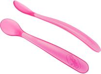 Šaukštelis Chicco Softly Spoon, 6+ mėn., silikonas, rožinė sp.
