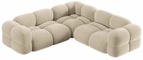Kampinė sofa Cosmopolitan Design Loretto Vogue 1, šviesiai smėlinė, 250 x 250 cm x 68 cm
