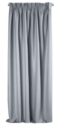 Nakts aizkari Aggie ZUR-09, sudraba krās., 140 cm x 270 cm