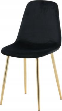 Kėdžių rinkinys Venture Home Polar, aukso sp./juoda sp., 52 cm x 44 cm x 86 cm, 2 vnt.