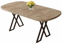 Valgomojo stalas Kalune Design Kaye, ruda sp./atlantic pine sp., 168 cm x 90 cm x 76 cm