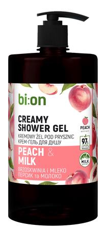 Ķermeņa mazgāšanās želeja Bio Naturell Peach & Milk, 946 ml