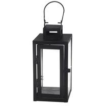 Žibintas 4Living Lyhty Basic, grūdintas stiklas/metalas, 23.5 cm, skaidri sp./juoda sp.