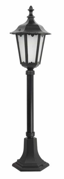 Vabalt seisev välisvalgusti Su-Ma Retro Midi, 60W, E27, IP43, must v., 21 cm x 76 cm