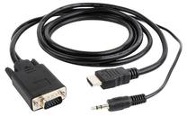 Laidas Gembird HDMI / VGA / 3.5mm 3.5mm / HDMI, VGA, 1.8 m, juoda sp.