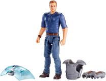 Rotaļlietu figūriņa Mattel Jurassic World FMM02, 9.5 cm, zila krās./pelēka krās.