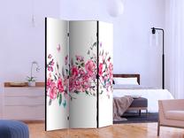 Fototapete Artgeist Flowers And Butterflies, 172 cm x 135 cm