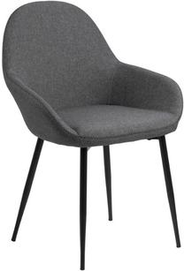 Valgomojo kėdė Candea 84740 84740, juoda sp./pilka sp., 57.5 cm x 60 cm x 84 cm