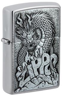 Зажигалка Zippo Dragon Emblem 48902, серебристый цв.