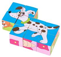 Деревянный пазл Woodyland Animals And Insects 91138, 12 см x 12 см, 9 шт.