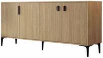 Konsoles galds Kalune Design Neva 4004, ozola krās./sapphire krās., 45 cm x 180 cm x 80.5 cm