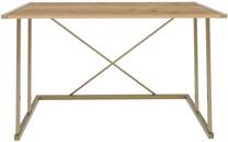 Kirjutuslaud Kalune Design Adelaide 322RTC1393, 114 cm x 60 cm, 75 cm, kuld v./tamm v.
