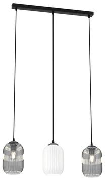 Valgusti rippuv Emibig Verdi 1436/3, E27, 3 x 15 W, läbipaistev v./valge v. / must v.