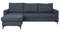 Kampinė sofa - lova Bodzio Milano TMIN-D5/2, grafito sp., 239 x 177 cm x 90 cm