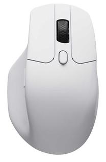 Bezvadu spēļu pele Keychron M6-A5, 2.4 ghz / bluetooth / usb, balta krās.