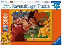 Dėlionė Ravensburger Mufasa, 49 cm x 36 cm, 200 vnt., ruda sp./žalia sp./oranžinė sp.