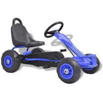 Детский спортивный картинг VLX Pedal Go-Kart, синий цв./черный цв.