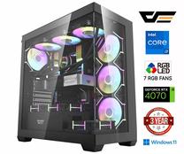 Stacionārs dators Mdata Gaming Core i7-13700F, DDR5 32 GB, SSD+HDD 256 GB 2 TB, Nvidia GeForce RTX 4070 12 GB, Windows 11 90302381