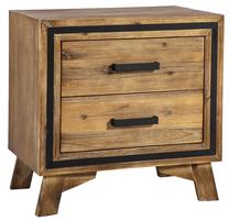 Naktinis staliukas Home4you 21811, rudas, 56 cm x 40 cm x 56 cm