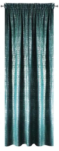 Nakts aizkari ZWD-02, sudraba krās./tirkīza krās., 140 cm x 270 cm