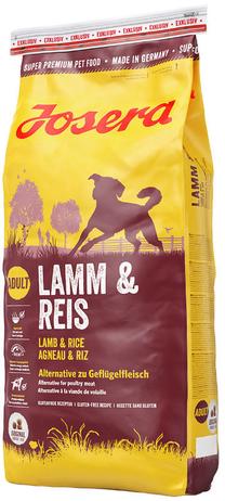 Sausas šunų maistas Josera Lamm & Reis, ėriena, 15 kg