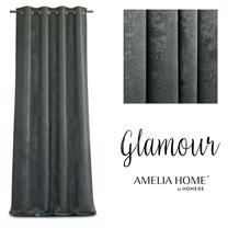 Naktinė užuolaida Restilo Glamour, pilka sp., 140 cm x 250 cm