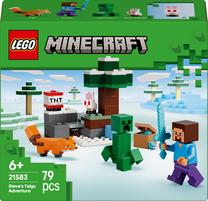 Konstruktorius LEGO® Minecraft® Styvo nuotykis taigoje Dovana 21583, 79 vnt.