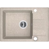 Virtuves izlietne Laveo Celia SBC_413T, Beige, granīts, 65 cm x 44 cm x 17 cm, beige
